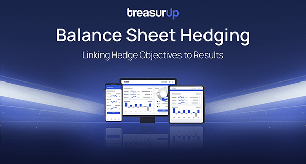 Banner highlighting TreasurUp’s Balance Sheet Hedging solution for banks and their business clients